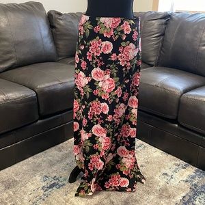 Forever 21 Floor length floral skirt